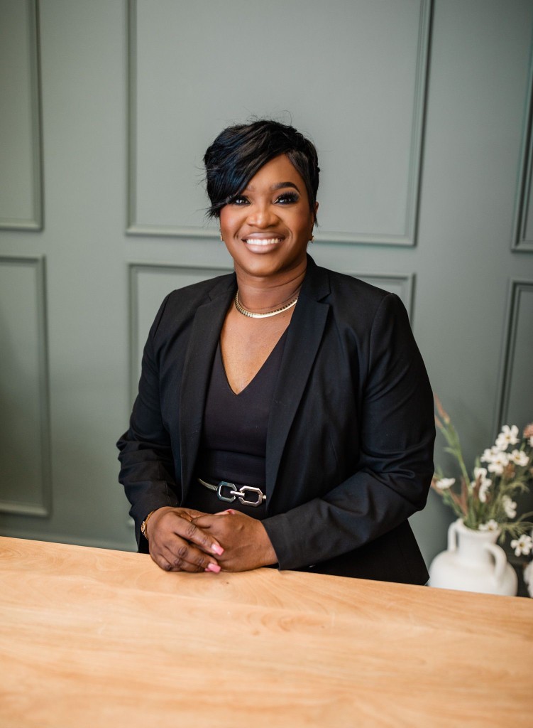 Pastor Elder Tarnisha Humphrey, seated portrait